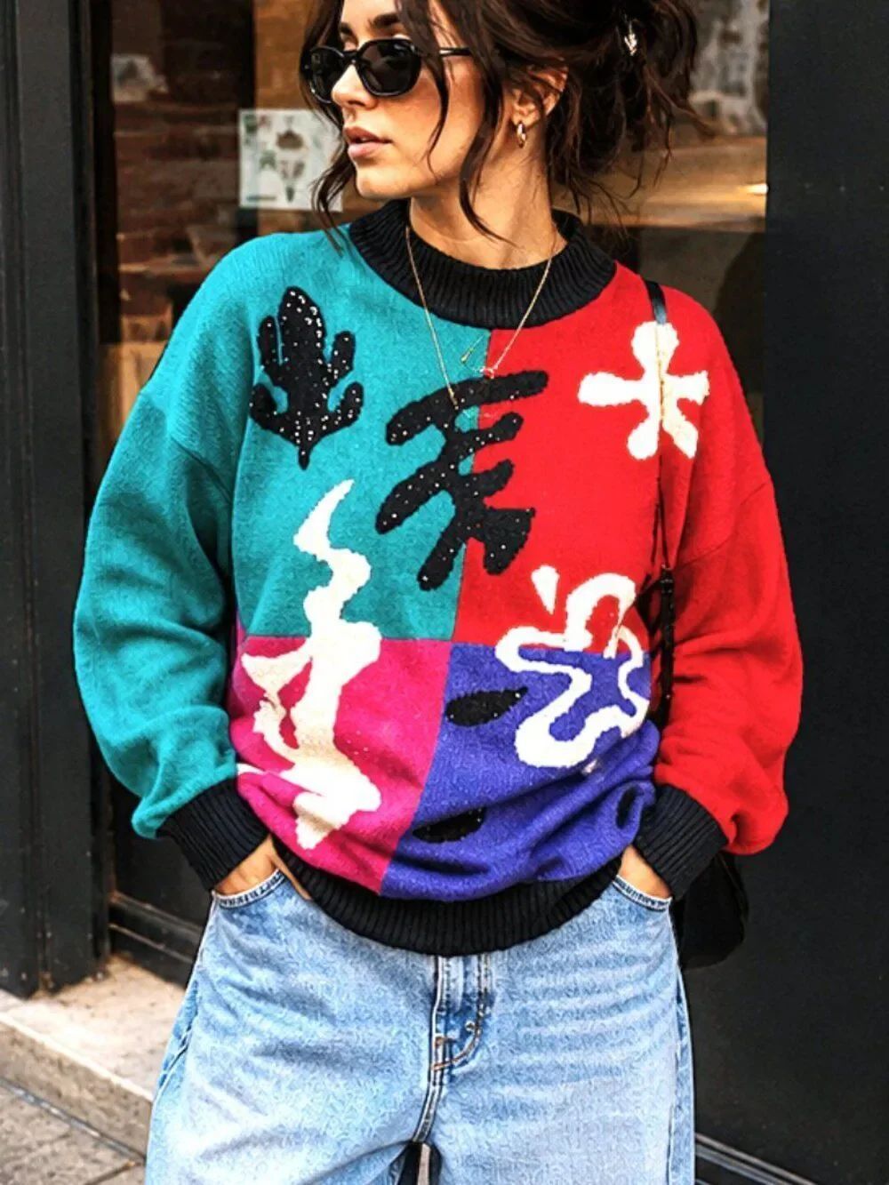 💍Vintage SK & company Matisse sequin Sweater